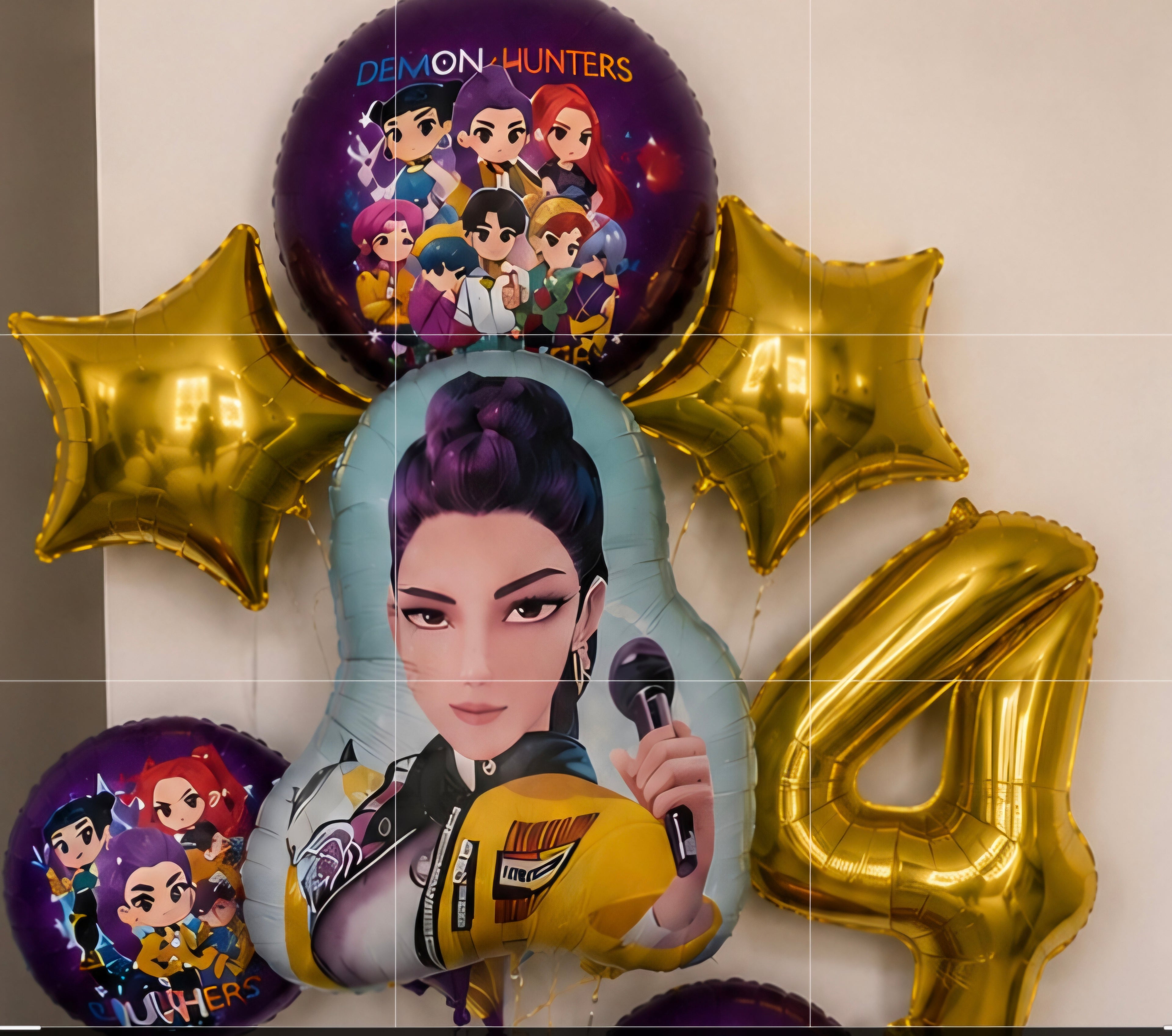 Lot ballons 4 ans Kpop demon hunter