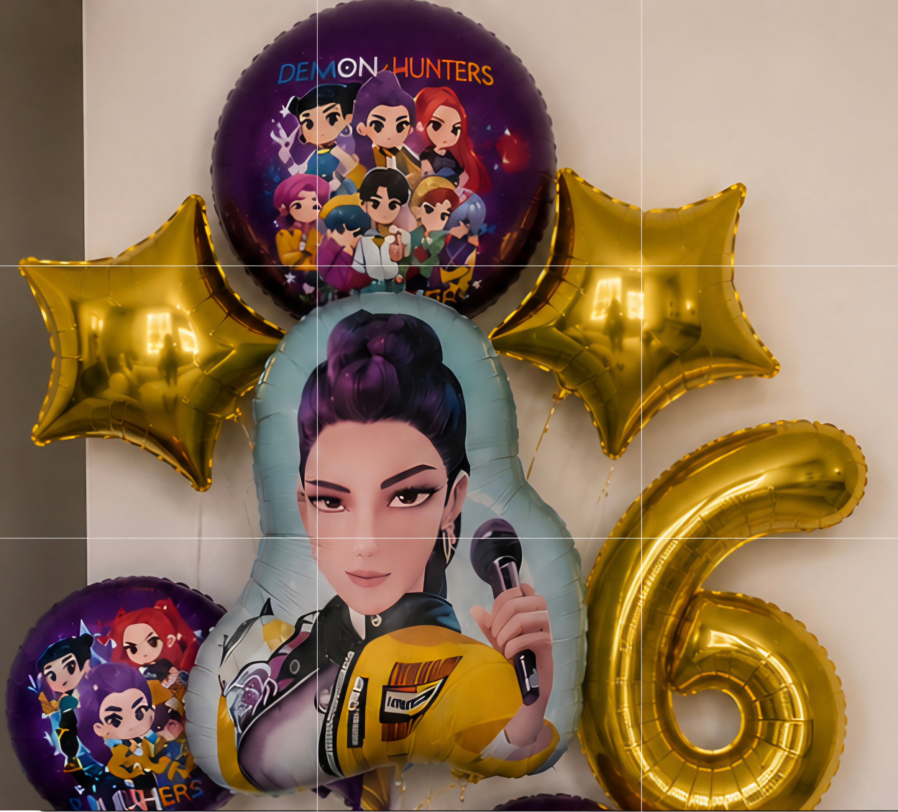 Lot ballons 6 ans Kpop demon hunter